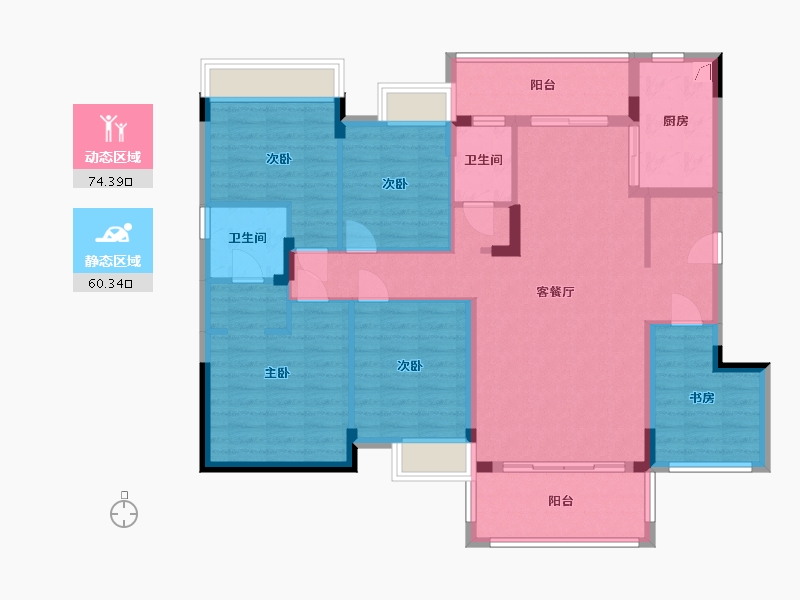 广西壮族自治区-桂林市-阳朔兴进景园-112.00-户型库-动静分区