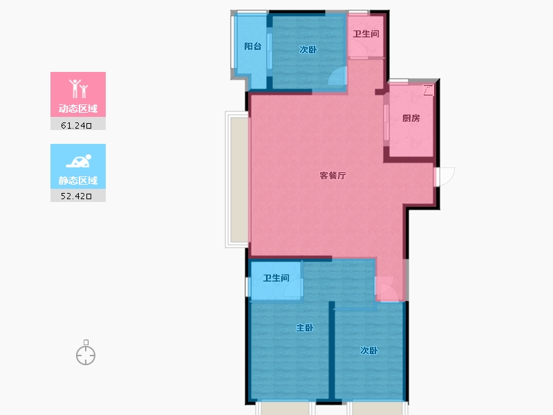 山西省-临汾市-悦荣园-135.00-户型库-动静分区