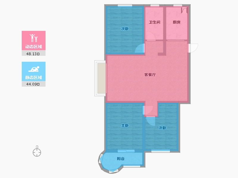 河北省-承德市-围场县海润民族广场-95.00-户型库-动静分区