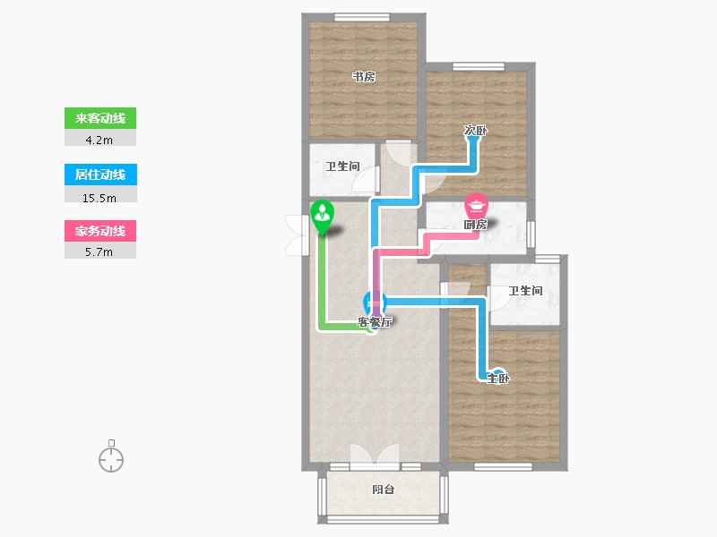 河北省-承德市-海城阳光-99.32-户型库-动静线