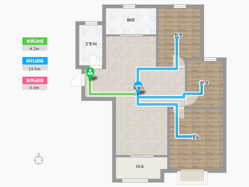 山东省-济南市-嘉润御景国际-92.00-户型库-动静线