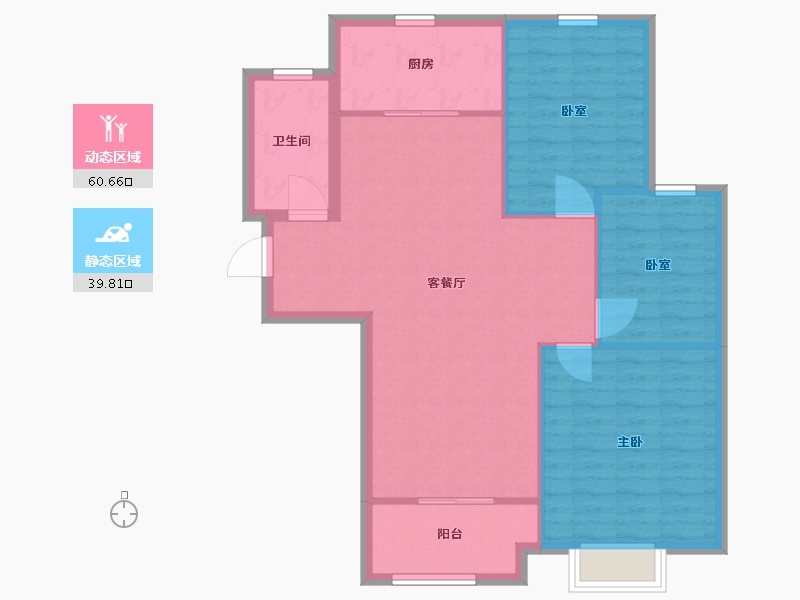 山东省-济南市-嘉润御景国际-92.00-户型库-动静分区