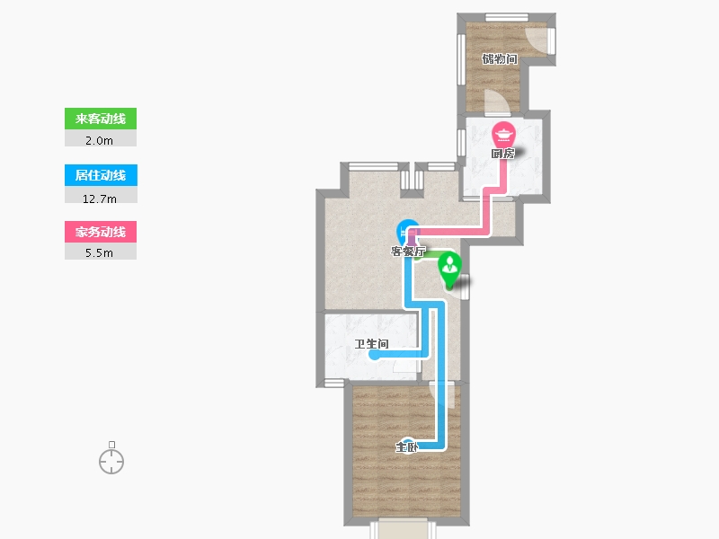 江苏省-南通市-炜赋人和家园-68.93-户型库-动静线