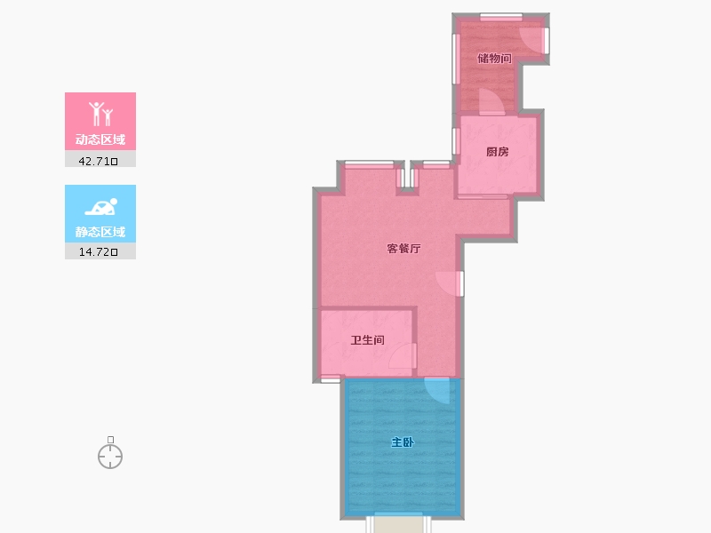 江苏省-南通市-炜赋人和家园-68.93-户型库-动静分区