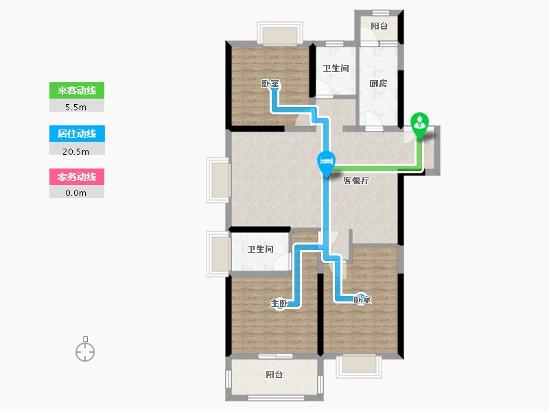 江苏省-淮安市-福晟钱隆城-102.00-户型库-动静线