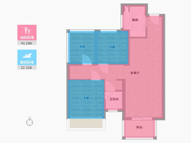 广西壮族自治区-南宁市-大学郡-59.00-户型库-动静分区