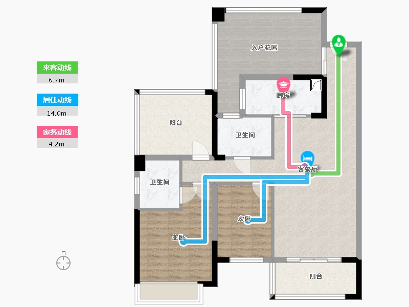 广东省-江门市-龙湾九号-109.00-户型库-动静线