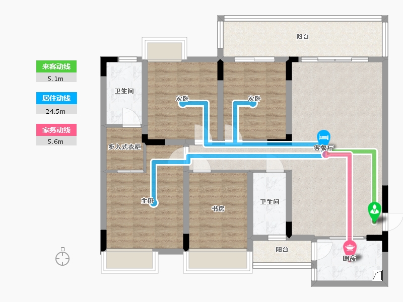 广西壮族自治区-桂林市-阳朔兴进景园-100.00-户型库-动静线