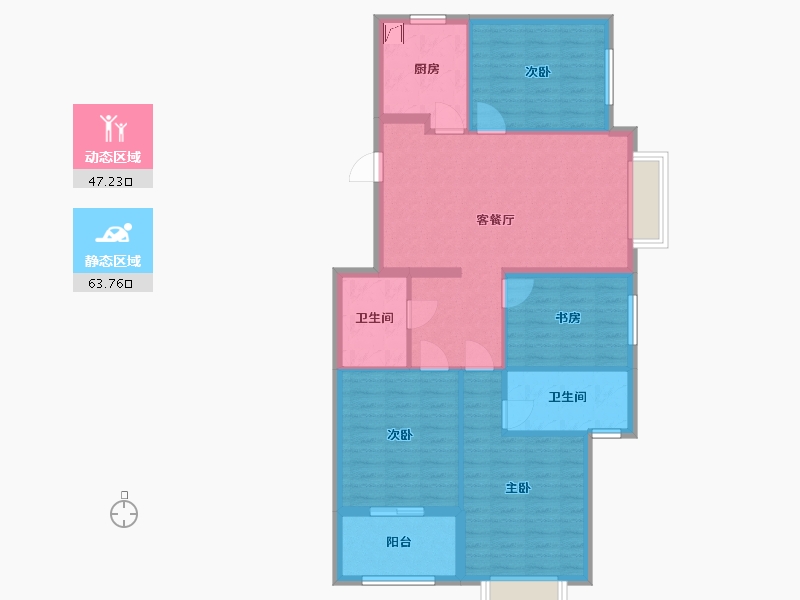 山西省-太原市-十二院城-100.00-户型库-动静分区