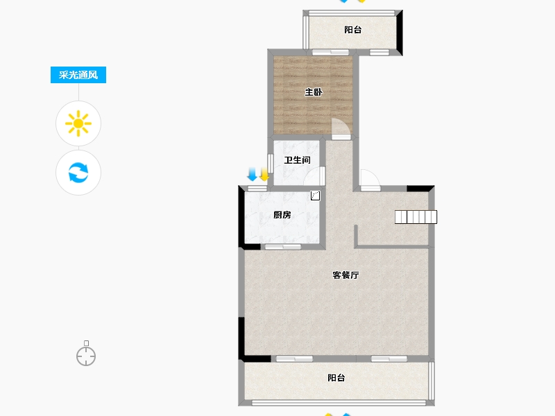 四川省-雅安市-君临别墅165一楼-82.50-户型库-采光通风