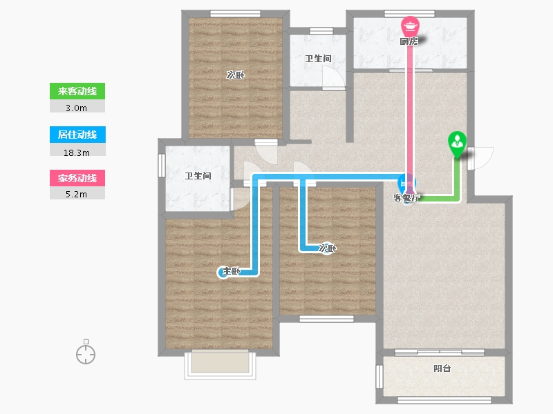 江苏省-连云港市-伊山苑-119.00-户型库-动静线