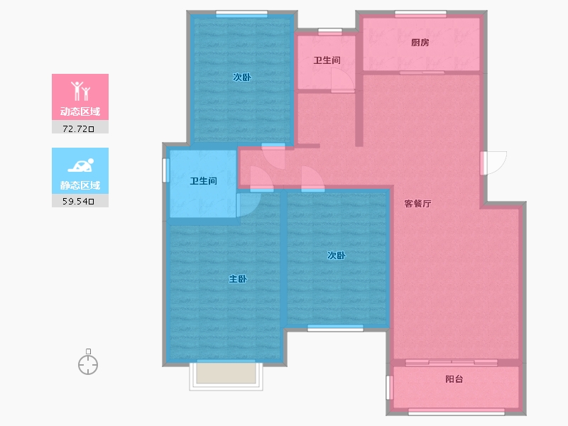 江苏省-连云港市-伊山苑-119.00-户型库-动静分区