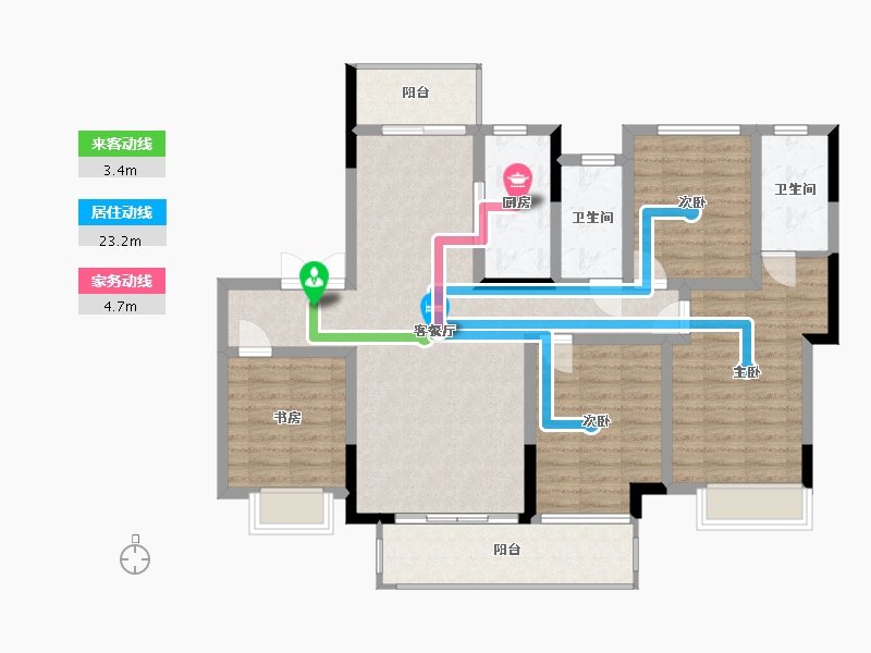 四川省-雅安市-君临148-128.00-户型库-动静线