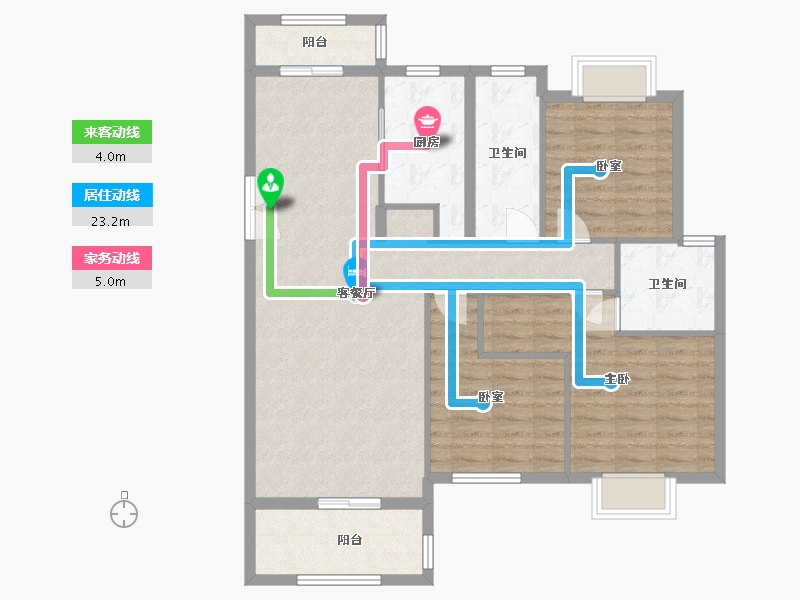 江西省-南昌市-新建城-107.00-户型库-动静线