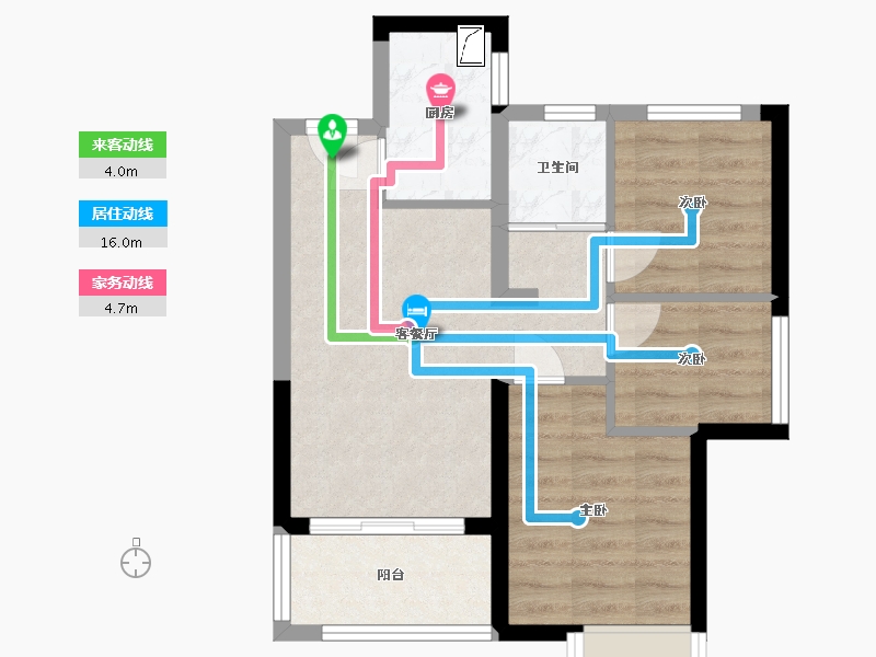 福建省-福州市-福晟钱隆府-56.00-户型库-动静线