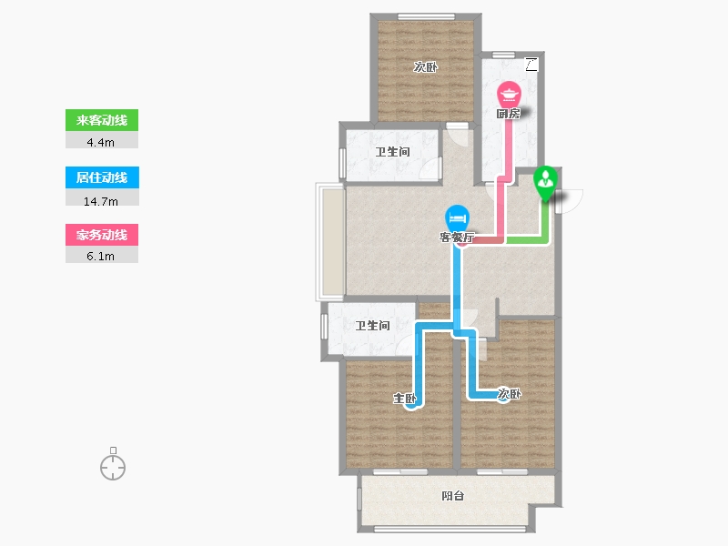 江苏省-常州市-旭辉都里-120.00-户型库-动静线