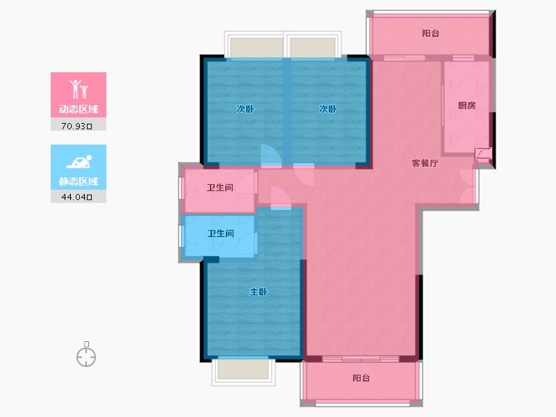 陕西省-安康市-龙湾水境-110.00-户型库-动静分区