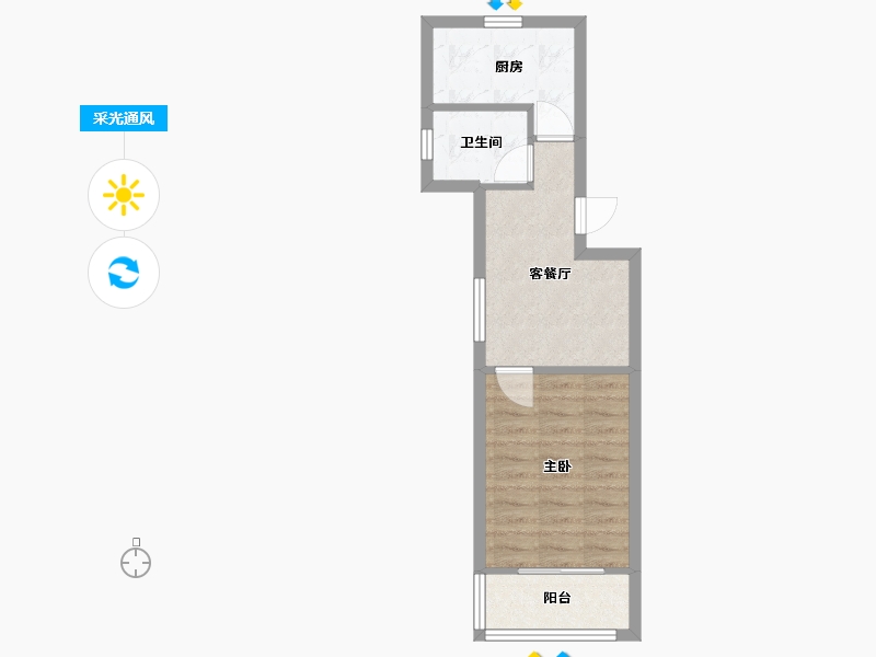 江苏省-南京市-燕华花园-38.00-户型库-采光通风