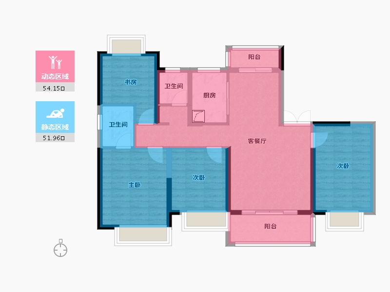 江西省-赣州市-星州润达国际城-102.00-户型库-动静分区