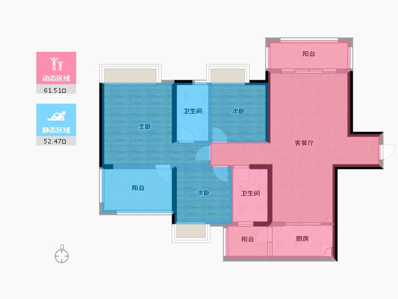 广西壮族自治区-柳州市-金湾御府-118.00-户型库-动静分区