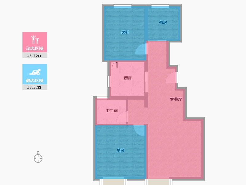 天津-天津市-保利-70.00-户型库-动静分区