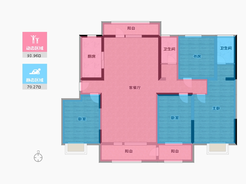 山东省-滨州市-香驰嘉苑-160.00-户型库-动静分区