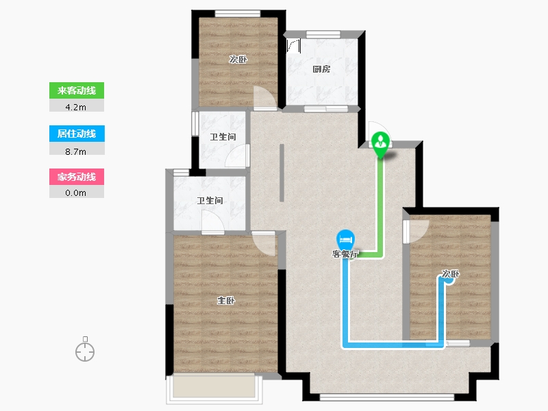 山东省-潍坊市-大都会-109.00-户型库-动静线