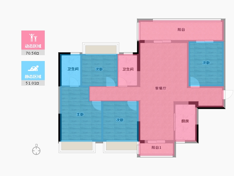 广西壮族自治区-桂林市-桂林融创文旅城-109.00-户型库-动静分区