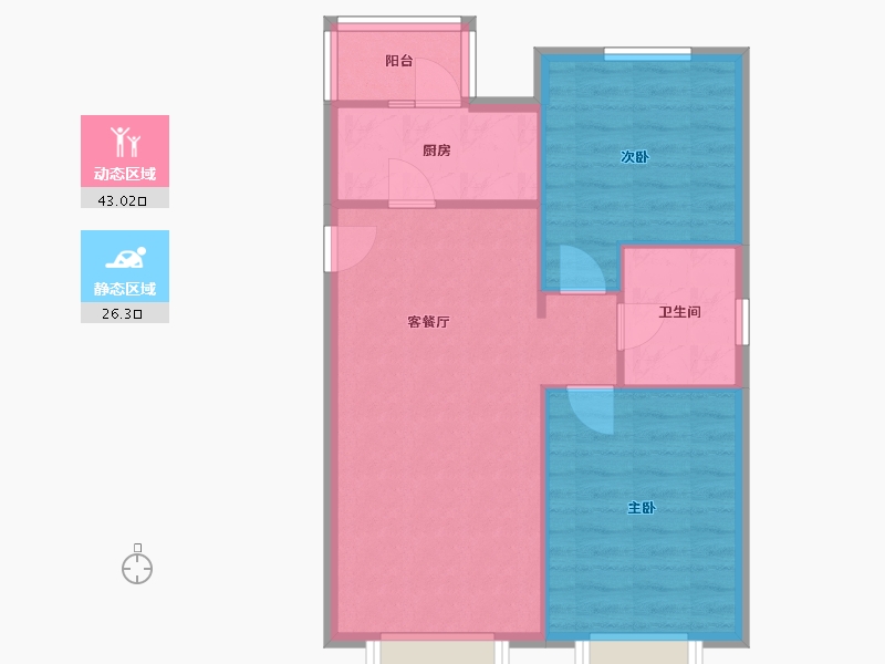 天津-天津市-德盈里-69.00-户型库-动静分区