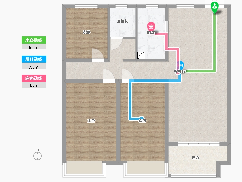 江苏省-连云港市-幸福时代广场-102.00-户型库-动静线