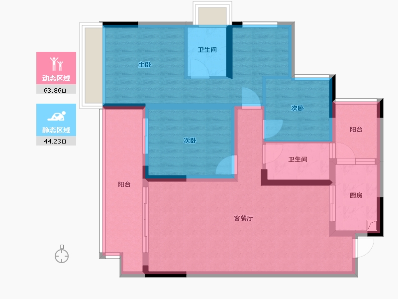 重庆-重庆市-98-98.00-户型库-动静分区