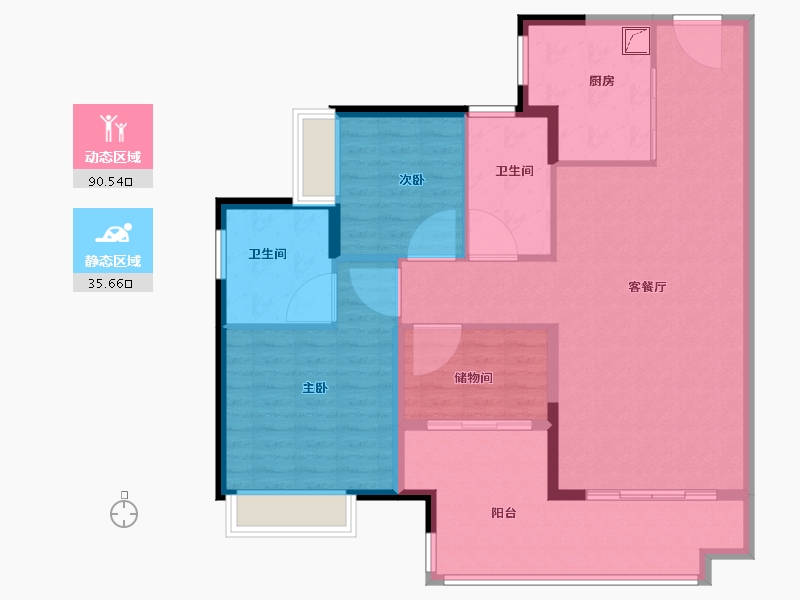 广东省-珠海市-万科金域蓝湾-15.00-户型库-动静分区