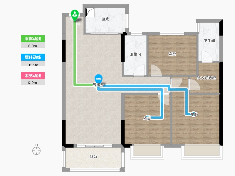 湖北省-荆门市-盛世东方-100.44-户型库-动静线