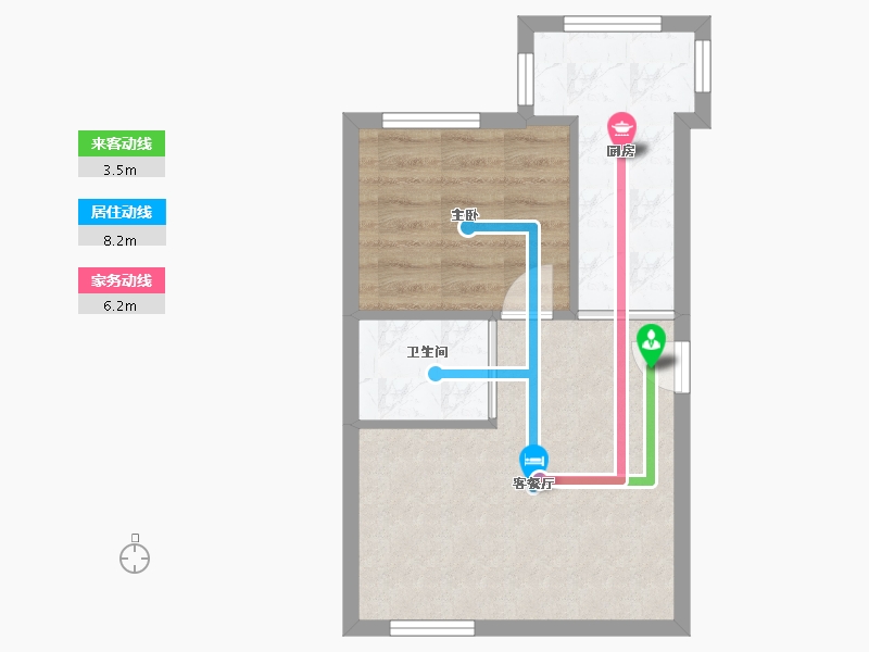 辽宁省-沈阳市-金辉佳苑-48.80-户型库-动静线