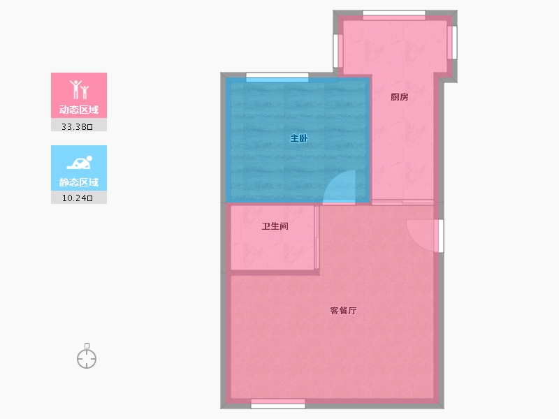 辽宁省-沈阳市-金辉佳苑-48.80-户型库-动静分区