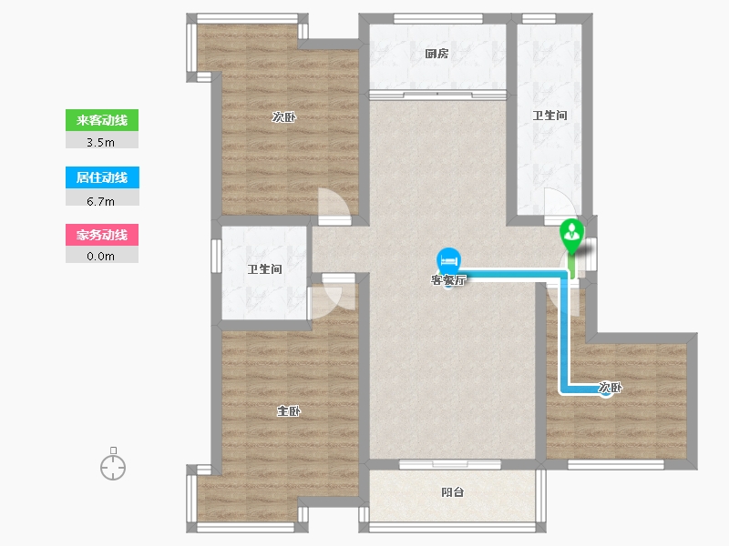 山西省-运城市-华苑豪庭-118.00-户型库-动静线