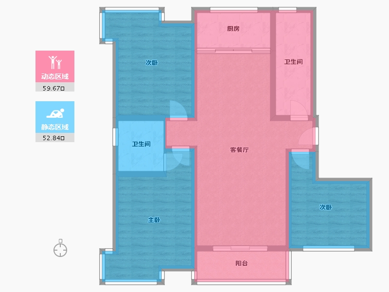 山西省-运城市-华苑豪庭-118.00-户型库-动静分区