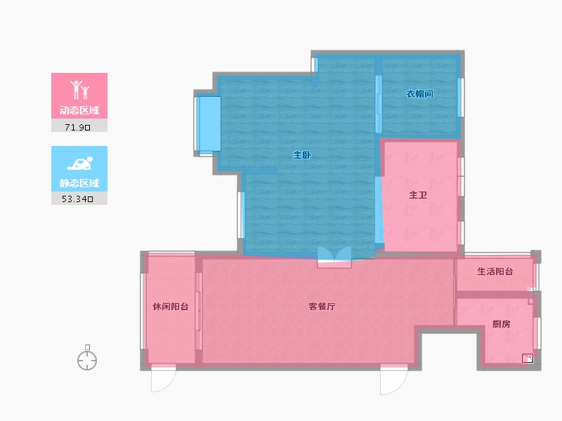 湖南省-长沙市-丰升德润小区-114.17-户型库-动静分区