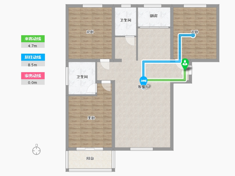 河南省-新乡市-新基鹭苑-120.00-户型库-动静线