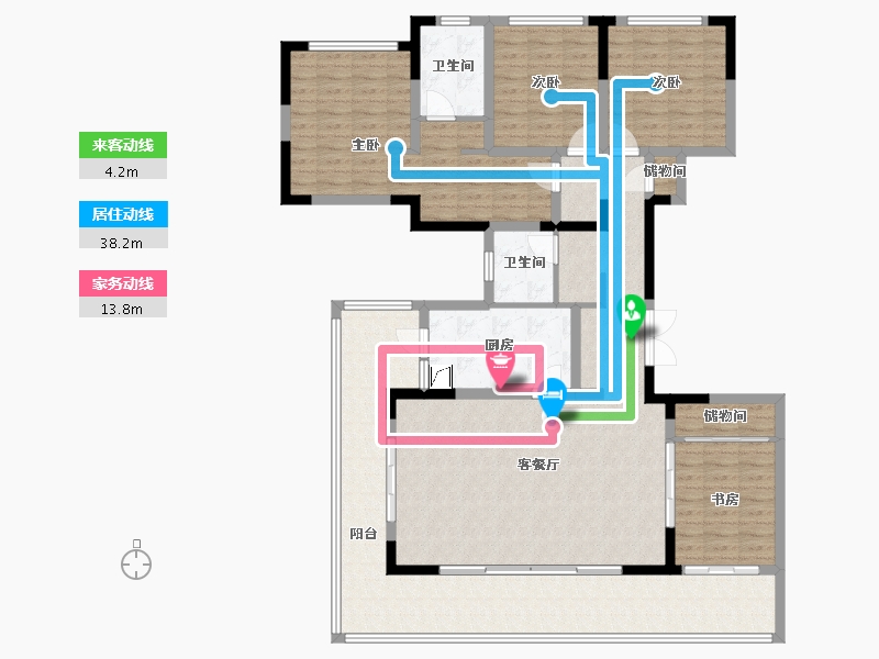 四川省-雅安市-君临188-158.00-户型库-动静线