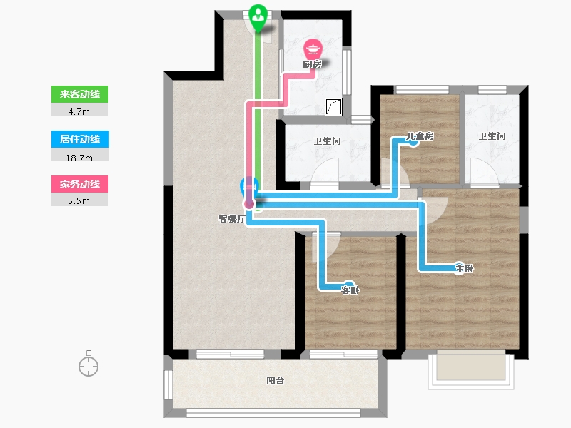 湖北省-武汉市-融创城-81.62-户型库-动静线