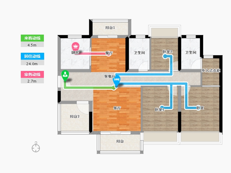 广东省-惠州市-华润置地惠州曦江润府-100.57-户型库-动静线