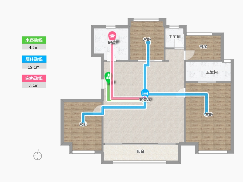 浙江省-湖州市-仁皇正弘府-120.71-户型库-动静线