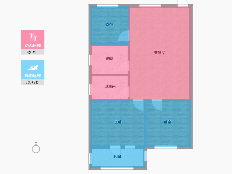 河南省-郑州市-书香苑-85.00-户型库-动静分区