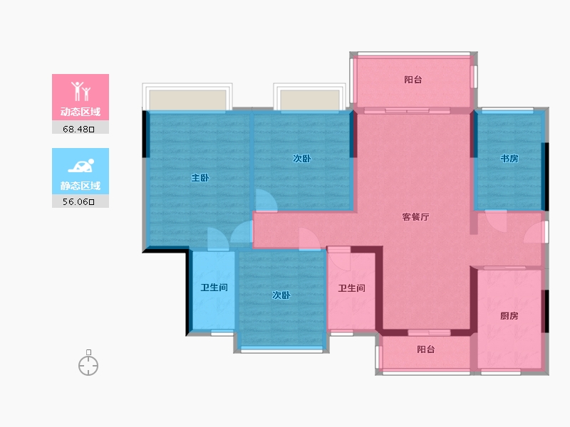 广东省-阳江市-泓基泓景苑-1200.00-户型库-动静分区