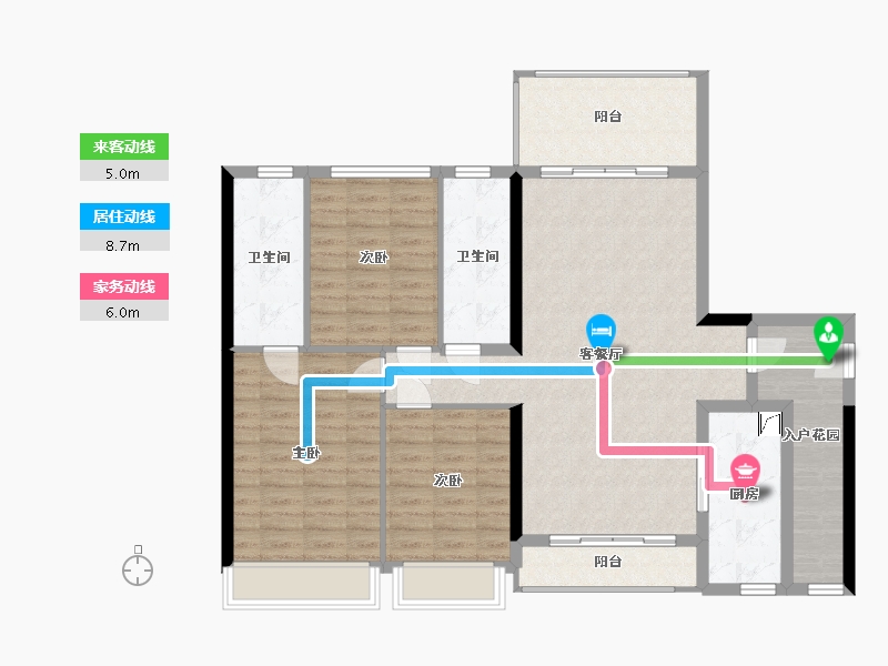 广东省-河源市-兴泰花园-108.00-户型库-动静线