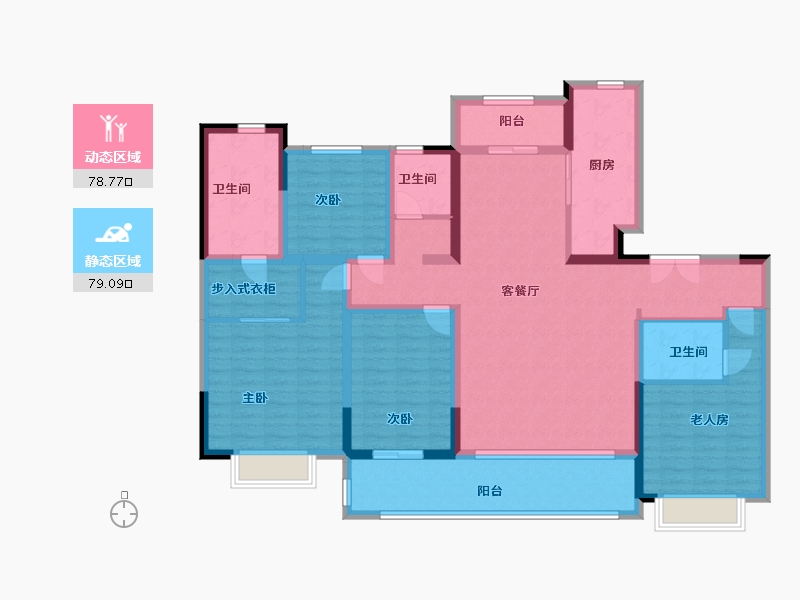 江苏省-常州市-熙华雅园-141.00-户型库-动静分区