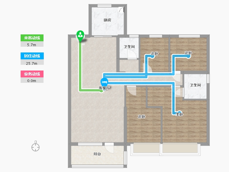 山东省-济宁市-碧桂园兖州府-107.00-户型库-动静线