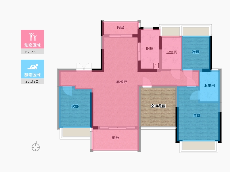 广东省-江门市-江门华发四季-94.81-户型库-动静分区