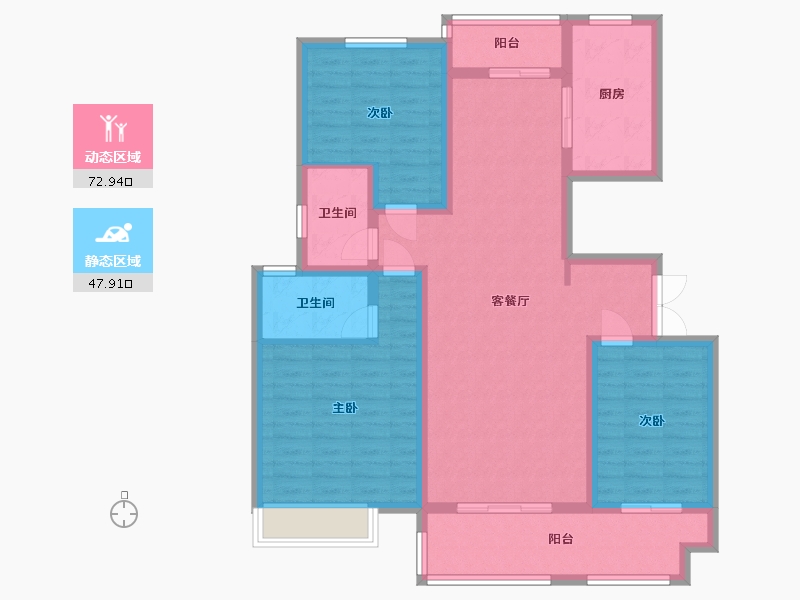 河南省-周口市-建业新城-108.00-户型库-动静分区